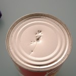 Bite marks on can.